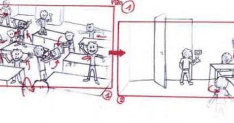 Des rendus de storyboard des étudiants de 1ère année